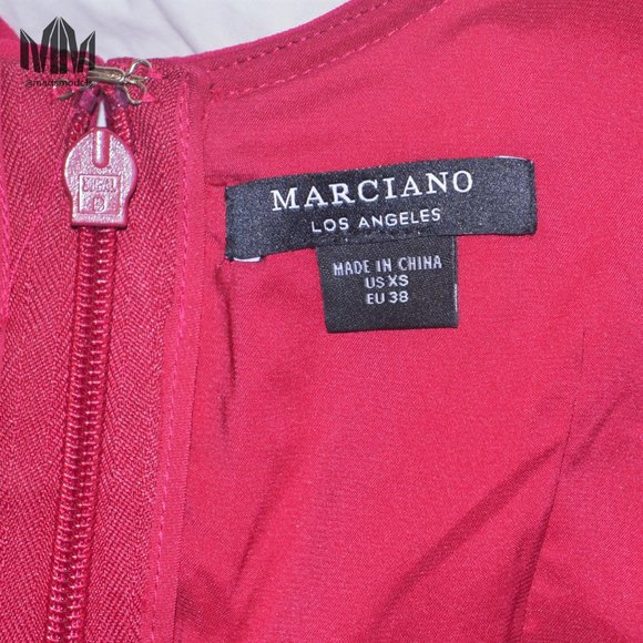 Marciano | Fuschia Asymmetric Mesh Corset Jumpsuit - Picture 8 of 10